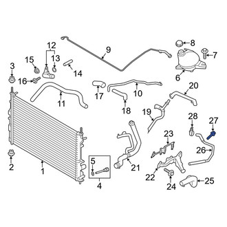 Ford OE - Engine Coolant Pipe Bolt