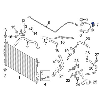 Ford OE - Engine Coolant Reservoir Bolt