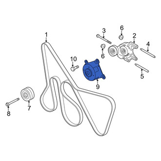 Ford OE - Left Accessory Drive Belt Tensioner Assembly