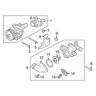 Ford OE - Cooling - Water Pump (3.2L)