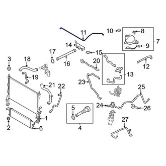 Ford OE - Engine Coolant Overflow Hose