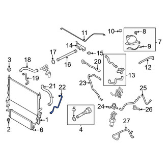 Ford OE - Lower Radiator Coolant Hose