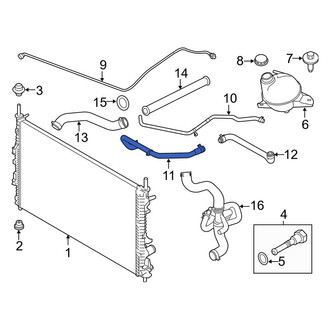 Ford OE - HVAC Heater Hose