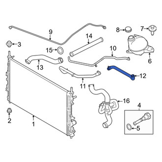 Ford OE - Engine Coolant Overflow Hose