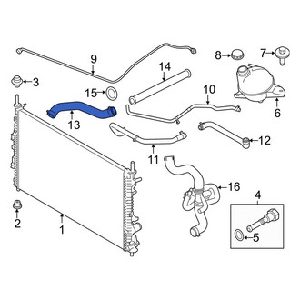 Ford OE - Upper Radiator Coolant Hose