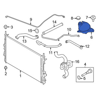 Ford OE - Engine Coolant Reservoir