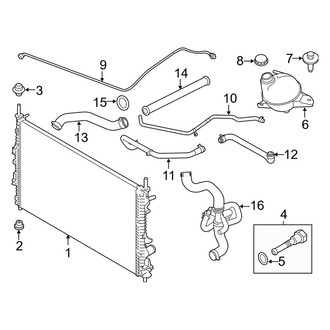 Ford OE - Cooling - Radiator & Components (3.5L)