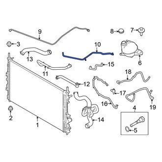 Ford OE - Engine Coolant Overflow Hose