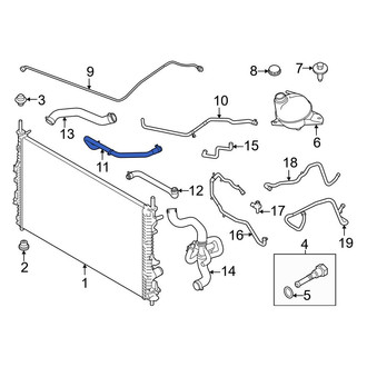 Ford OE - HVAC Heater Hose