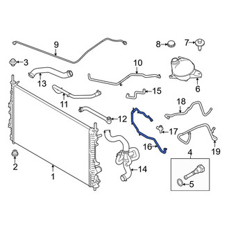 Ford OE - Engine Water Pump Outlet Pipe