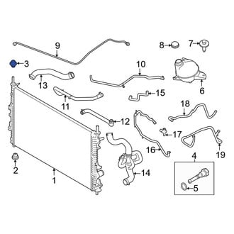 Ford OE - Upper Radiator Insulator