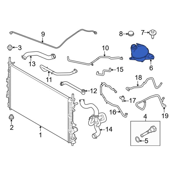 Engine Coolant Reservoir