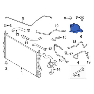 Ford OE - Engine Coolant Reservoir