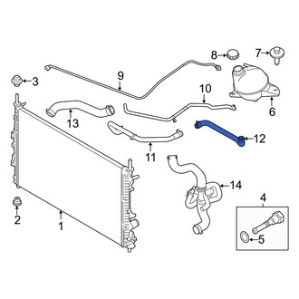 Ford OE - Engine Coolant Overflow Hose