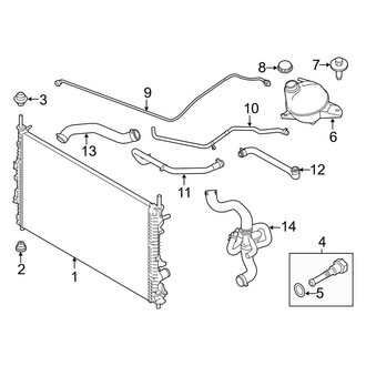 Ford OE - Cooling - Radiator & Components (3.7L)