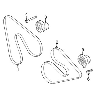 Ford OE - Cooling - Belts & Pulleys (3.7L)