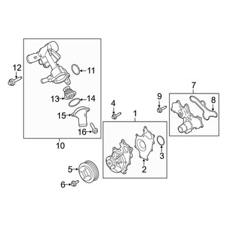 Ford OE - Cooling - Water Pump (3.7L)