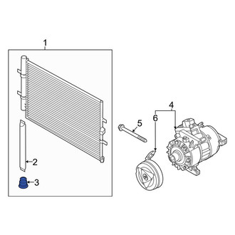 Ford OE - A/C Receiver Drier Cap