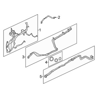 Ford OE - Air Conditioner & Heater - Rear A/C Lines