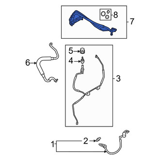 Ford OE - Rear A/C Refrigerant Suction Hose