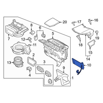 Ford OE - Front HVAC Heater Core Heater Element