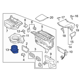 Ford OE - HVAC Blower Motor Assembly