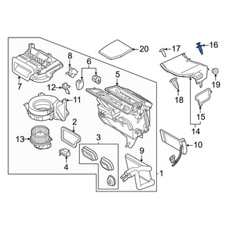 Ford OE - Instrument Panel Air Duct Clip