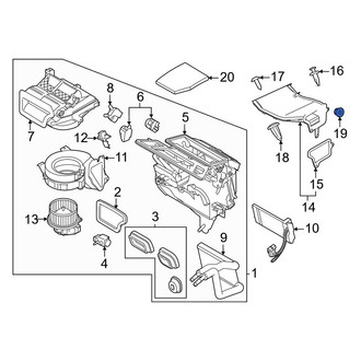 Ford OE - Seat Air Bag Nut