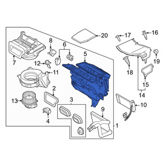 Ford OE - Front A/C Evaporator Core Case