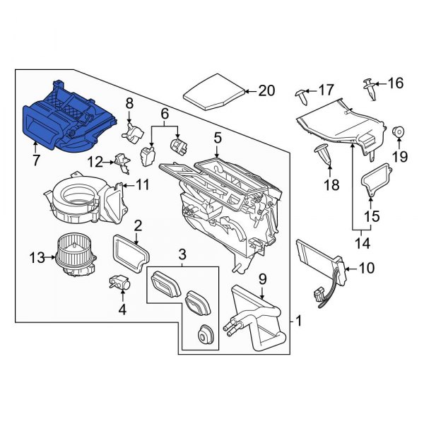 Cabin Air Intake Duct