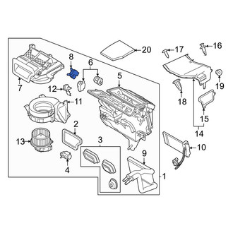 Ford OE - Front HVAC Air Inlet Door Actuator