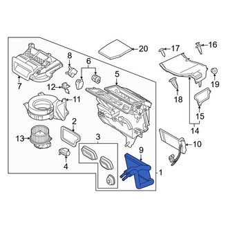 Ford OE - Front HVAC Heater Core