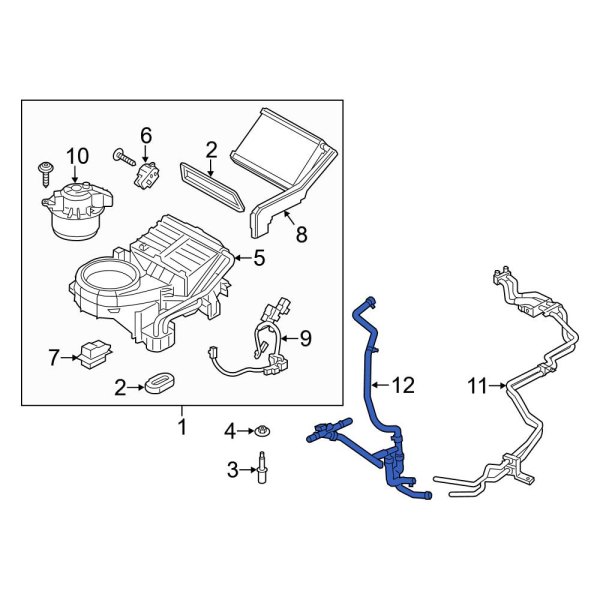 HVAC Heater Hose