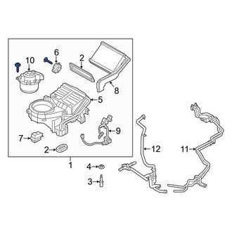 Ford OE - Rear HVAC Heater Core Case Assembly