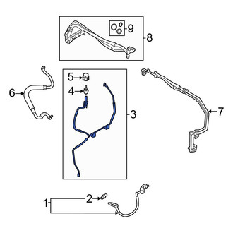 Ford OE - Front A/C Refrigerant Liquid Hose