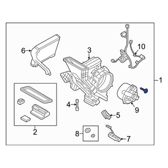 Ford OE - Rear HVAC Unit Case Assembly