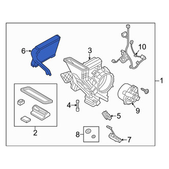Ford OE - Rear A/C Evaporator Core