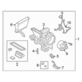 Ford OE - Air Conditioner & Heater - Rear Evaporator
