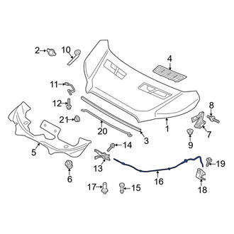 Ford OE - Front Hood Release Cable