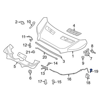 Ford OE - Hood Release Handle Bolt