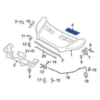 Ford OE - Front Left Hood Vent