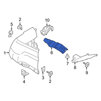 Ford OE - Front Left Fender Splash Shield