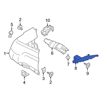 Ford OE - Front Left Fender Liner Extension