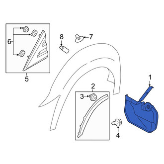 Ford OE - Front Right Mud Flap