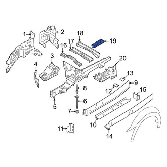 Ford OE - Rear Rearward Floor Pan Reinforcement
