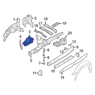 Ford OE - Front Right Fender Apron