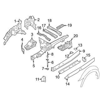 Ford OE - Fender - Structural Components & Rails