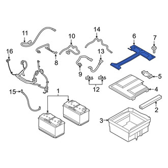 Ford OE - Battery Hold Down Frame