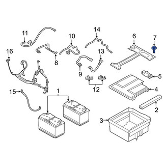Ford OE - Battery Hold Down Bolt