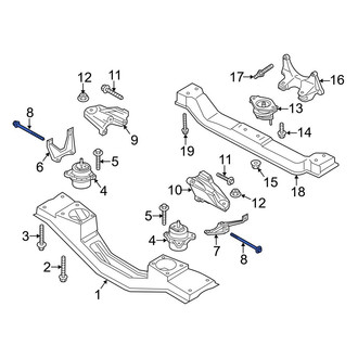 Ford OE - Lower Engine Mount Bolt